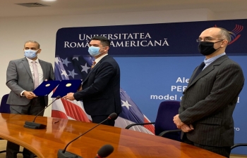 Inauguration of Romanian-Indian Study Centre at Romanian-American University